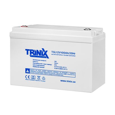 Акумуляторна батарея гелева 12В 100Аг Trinix TGL12V100Ah/20Hr GEL (44-00011) 44-00011 фото