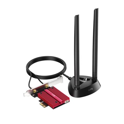 Адаптер WiFi 6E Cudy WE4000 AX5400 PCI Express тридіапазонний з Bluetooth 5.2 (73-00535) 73-00535 фото