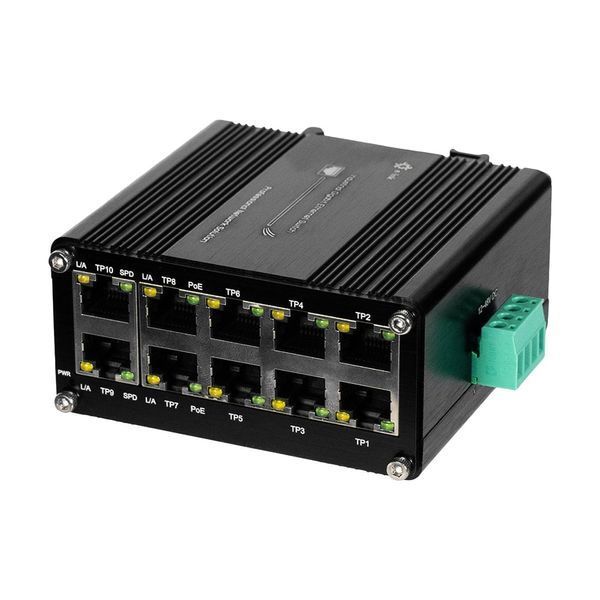PoE-комутатор 10-портовий E-LINK LNK-IMC010GPB з 8 портами PoE (73-00155) 73-00155 фото