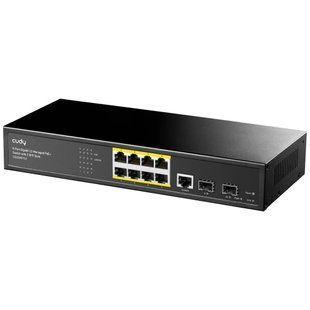 PoE-комутатор 11-портовий керований L2 Cudy GS2008PS2 гігабітний з 8 портами PoE, 120W (73-00538) 73-00538 фото