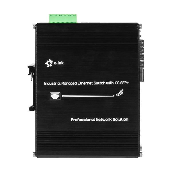 PoE-комутатор 14-портовий керований L2+ E-LINK ETH-IMC2408MP гігабітний з 8 портами PoE, 240W (73-00150) 73-00150 фото