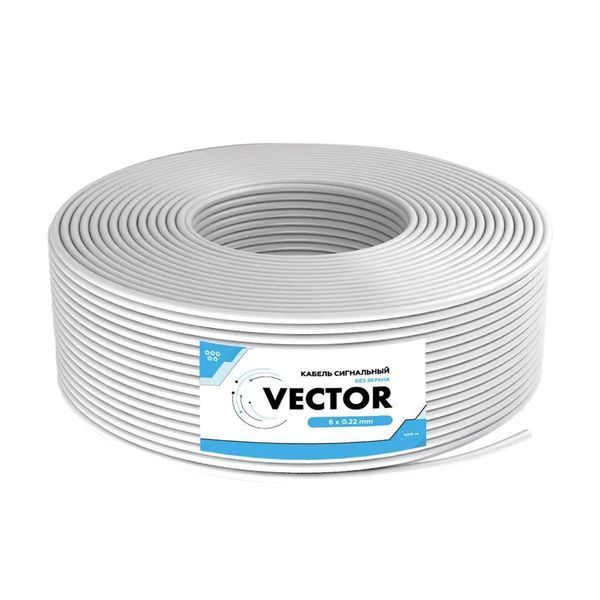 Кабель сигнальний Vector 6х0.22 CCA 100m (35-00019) 35-00019 фото