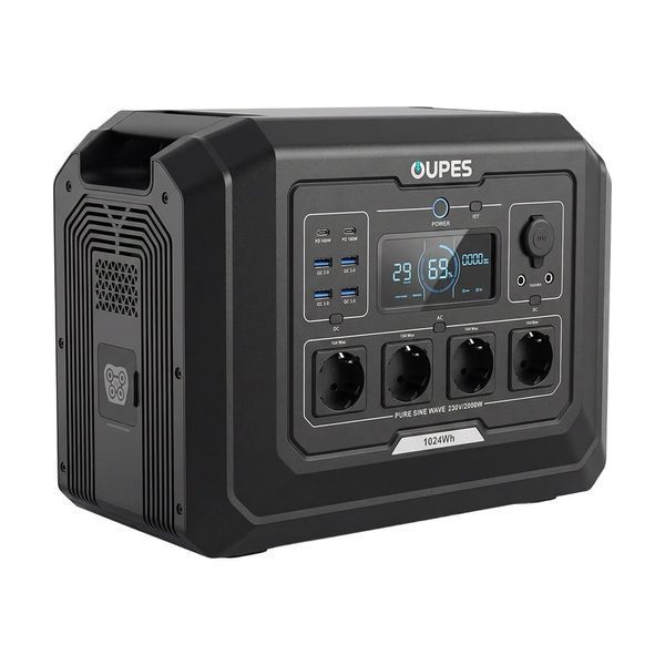 Портативна зарядна станція OUPES Mega 1 S1 2000W 1024Wh LiFePO4 (42-00306) 42-00306 фото