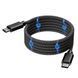 Кабель Choetech XCC-1052 Black USB-C to USB-C Magnetic PD3.1 240W 1.2m (43-00129) 43-00129 фото 3