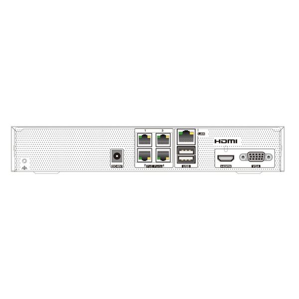 IP-відеореєстратор 4-канальний 6Mp TVT TD-3004H1-4P-B1 з 4 портами PoE (77-00327) 77-00327 фото