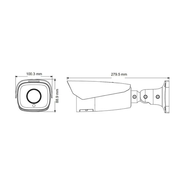 IP-відеокамера 2Mp TVT TD-9423A3-LR f=2.8-12mm з розпізнаванням номерів (77-00186) 77-00186 фото