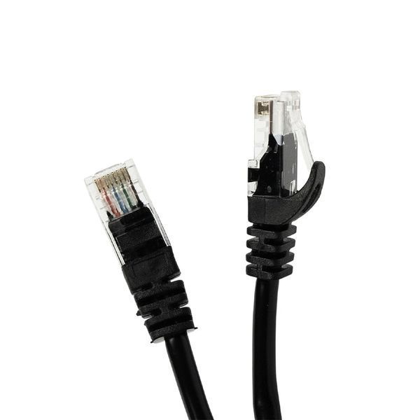 Патч-корд мережевий гігабітний Trinix UTP, RJ-45, CAT.5 10m Black (73-00636) 73-00636 фото