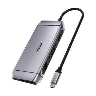 USB-C хаб 9-в-1 Choetech M15 HDMI 4K@30Hz, VGA, 3 USB3.0, RJ45, USB-C PD, SD-card, TF-card (43-00153) 43-00153 фото