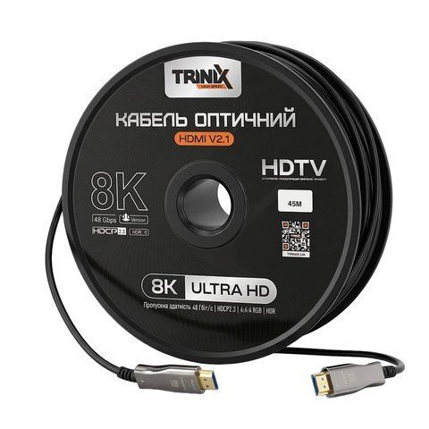 Кабель HDMI V2.1 оптичний 45м Trinix (AOC-HDMI8k-45m) (74-00147) 74-00147 фото