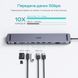 USB-C хаб 11-в-1 Choetech M20 HDMI 4K@30Hz, VGA, 3 USB-A 3.0, USB-C 3.0, RJ45, USB-C PD, SD-card, TF-card, 3.5mm audio (43-00154) 43-00154 фото 7