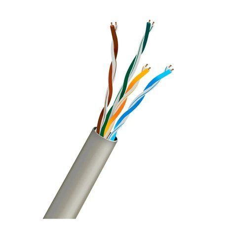 Кабель вита пара UTP CAT5E CU 0.5 PVC Indoor Kraft Light gray 305m (33-00016) 33-00016 фото