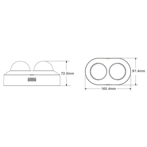 IP-відеокамера панорамна 4Mp TVT TD-9844E3B(D/PE/AR2) f=3.6mm, 2 мікрофони (77-00456) 77-00456 фото