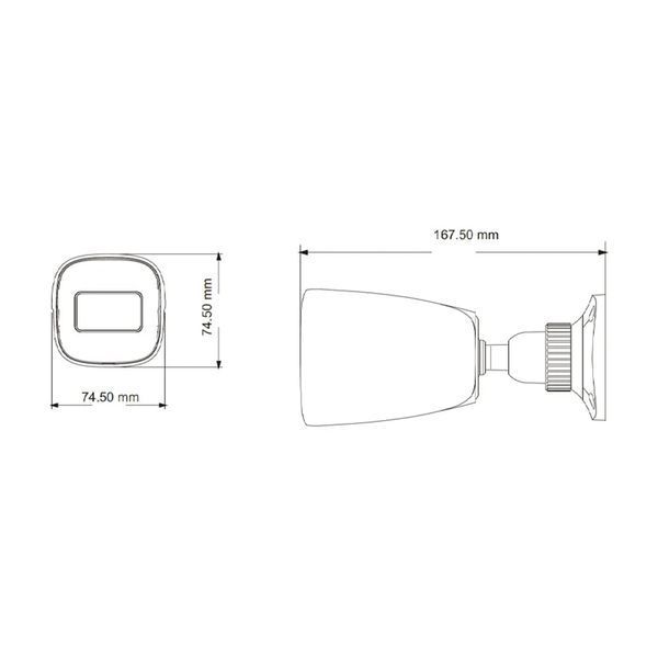 IP-відеокамера 5Mp TVT TD-9451E3B-A (D/PE/AR2) f=2.8mm з мікрофоном (77-00336) 77-00336 фото