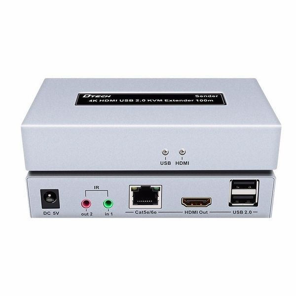 Подовжувач 4K HDMI і USB 2.0 KVM 100m Dtech DT-7051 (74-00124) 74-00124 фото