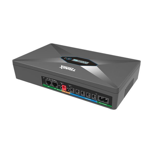 Джерело безперебійного живлення DC UPS Trinix TRX-MUPS-48100 Type-C (4*6000mAh LiFePo4) 5V/12V/24V/48V/52V/PoE, LiFePO4 4*6Ah, для роутера і медіаконвертера (42-00172) 42-00172 фото