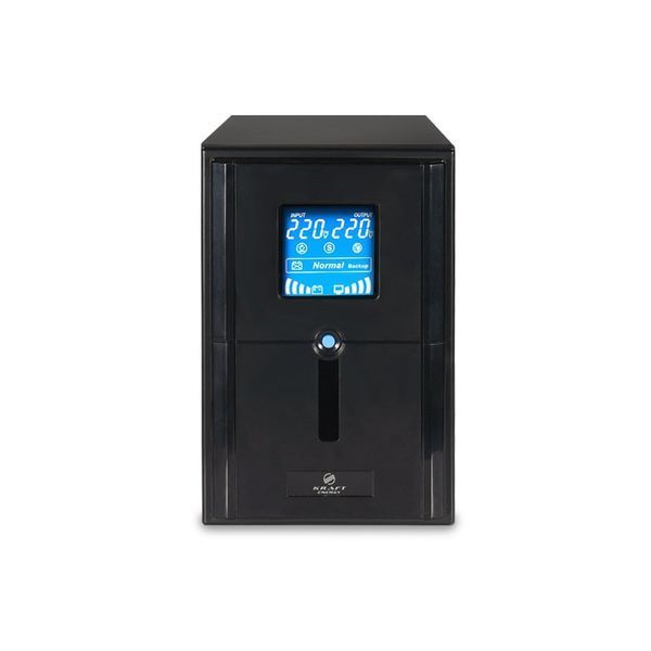 Джерело безперебійного живлення Kraft KRF-PSW1500VA/1200W(LCD)24V UPS під зовнішній акумулятор (42-00062) 42-00062 фото