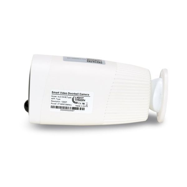 Автономна WiFi IP-відеокамера 2Mp Light Vision VLC-04IB White з підтримкою Tuya, f=3.6mm, на акумуляторних батареях (75-00151) 75-00151 фото