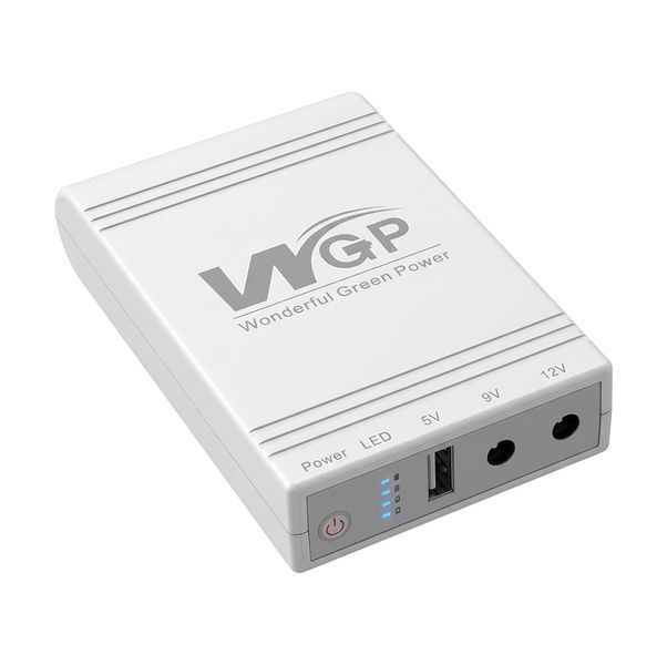 Джерело безперебійного живлення Mini UPS WGP UPS103A White 10400mAh 5V/9V/12V, Li-ion 4*2.6Ah, для роутера та оптичного терміналу (42-00256) 42-00256 фото