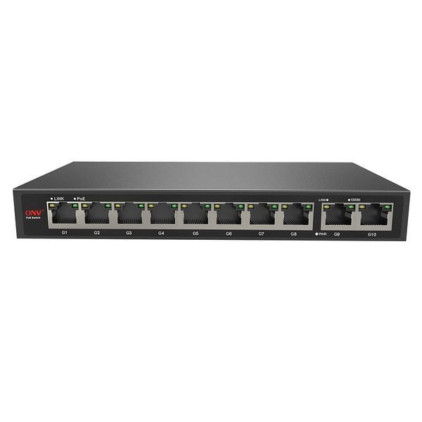PoE-комутатор 10-портовий гігабітний ONV-POE33108P (73-00057) 73-00057 фото