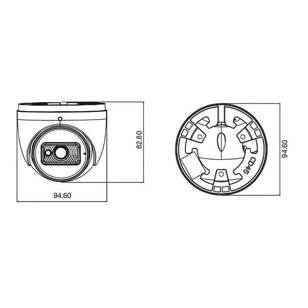 IP-відеокамера 5Mp TVT TD-9554S4-25(D/PE/AR2) f=2.8mm з мікрофоном (77-00370) 77-00370 фото