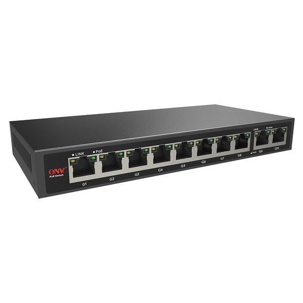 PoE-комутатор 10-портовий гігабітний ONV-POE33108P (73-00057) 73-00057 фото