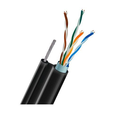 Кабель вита пара FTP CAT5E CU 0.51mm LDPE Outdoor + трос Trinix 305m (33-00039) 33-00039 фото