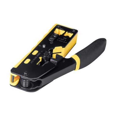 Кримпер E-NET CT-02/6P+8P Інструмент для обтискання конекторів RJ45 прохідного типу (74-00117) 74-00117 фото