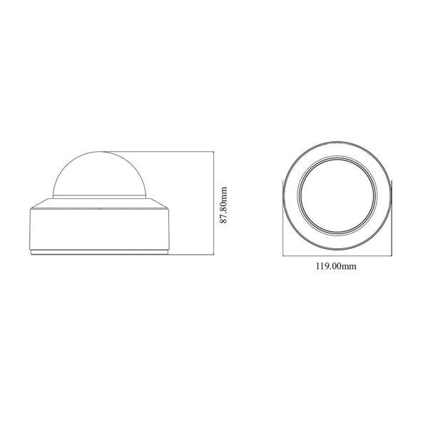 IP-відеокамера 5Mp TVT TD-9551E3B-A (D/PE/AR2) f=2.8mm з мікрофоном (77-00341) 77-00341 фото
