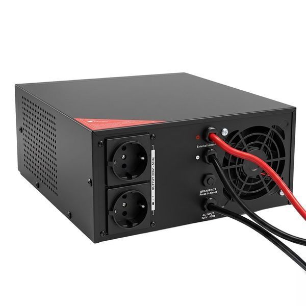 Інвертор Kraft KRF-AVR800VA/640W-12V з правильною синусоїдою під зовнішній акумулятор (42-00095) 42-00095 фото