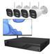 Комплект IP-відеонагляду на 4 камери з монітором TVT IP-Video Kit 4x5Mp (B) WiFi Monitor: 4 циліндричні 5Mp WiFi відеокамери + 4-канальний 8Mp відеореєстратор + FullHD монітор (77-00327-77-00472) 77-00327-77-00472 фото 1