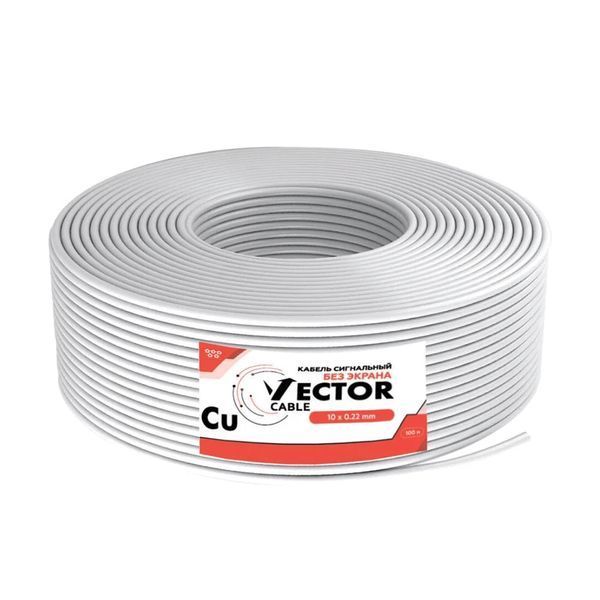 Кабель сигнальний Vector 10х0.22 Cu 100m (35-00003) 35-00003 фото