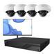Комплект IP-відеонагляду на 4 камери з монітором TVT IP-Video Kit 4x5Mp (D) WiFi Monitor: 4 купольні 5Mp WiFi відеокамери + 4-канальний 8Mp відеореєстратор + FullHD монітор (77-00327-77-00473) 77-00327-77-00473 фото 1