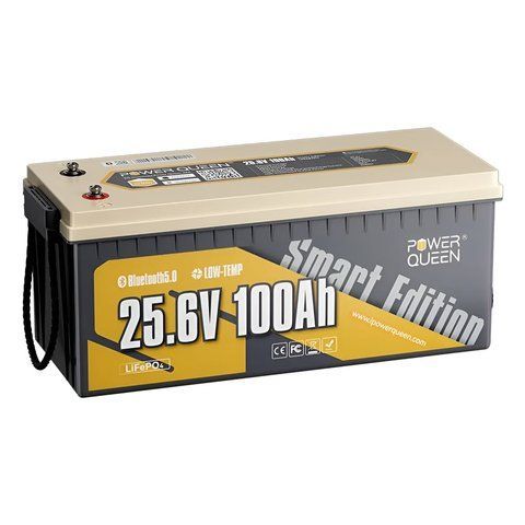 Акумуляторна батарея літій-залізо-фосфатна з Bluetooth 25.6В 100А*год LiFePO4 Power Queen P24V100-100-BASIC-BT-8-A160 (44-00524) 44-00524 фото