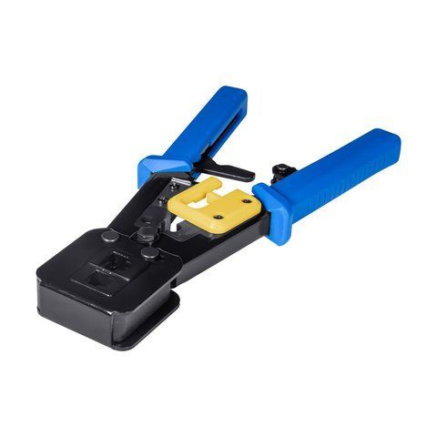 Кримпер E-NET CT-01/6P+8P Інструмент для обтискання конекторів RJ45 прохідного типу (74-00116) 74-00116 фото