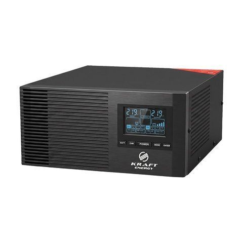 Інвертор Kraft KRF-AVR1200VA/1КW-12V з правильною синусоїдою під зовнішній акумулятор (42-00093) 42-00093 фото