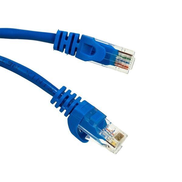 Патч-корд мережевий гігабітний Trinix UTP, RJ-45, CAT.5 2m Blue (73-00619) 73-00619 фото