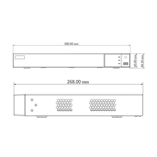 IP-відеореєстратор 16-канальний 8Mp TVT TD-3116H2-B2-B (160-160) (77-00390) 77-00390 фото