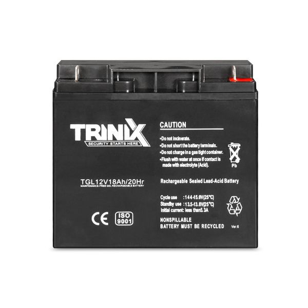 Акумуляторна батарея гелева 12В 18Аг Trinix TGL12V18Ah/20Hr GEL (44-00063) 44-00063 фото