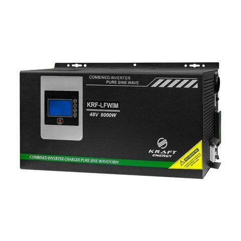 Гібридний низькочастотний інвертор 6kW Kraft KRF-LFWIM-6KW/48V-60A (42-00090) 42-00090 фото