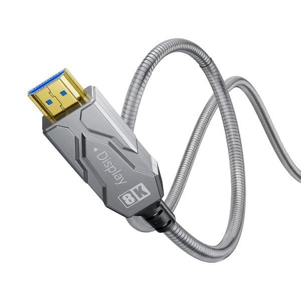 Кабель оптичний армований HDMI 2.1 100m Dtech DT-HF8100K (74-00150) 74-00150 фото