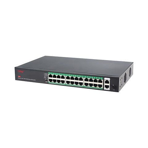 PoE-комутатор некерований 27-портовий ONV ONV-H1024PFD з 24 портами PoE (73-00067) 73-00067 фото