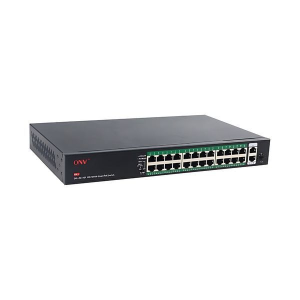 PoE-комутатор некерований 27-портовий ONV ONV-H1024PFD з 24 портами PoE (73-00067) 73-00067 фото
