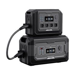 Комплект резервного живлення OUPES 3072Wh 2000W: зарядна станція OUPES Mega 1 S1 2000W 1024Wh LiFePO4 та додаткова батарея OUPES S2-BAT 2048Wh LiFePO4 (42-00306-42-00305) 42-00306-42-00305 фото