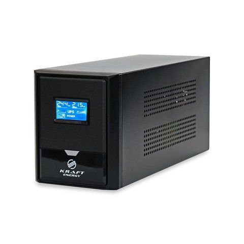 Джерело безперебійного живлення Kraft KRF-B1000VA/600W(LCD)24V UPS під зовнішній акумулятор (42-00045) 42-00045 фото