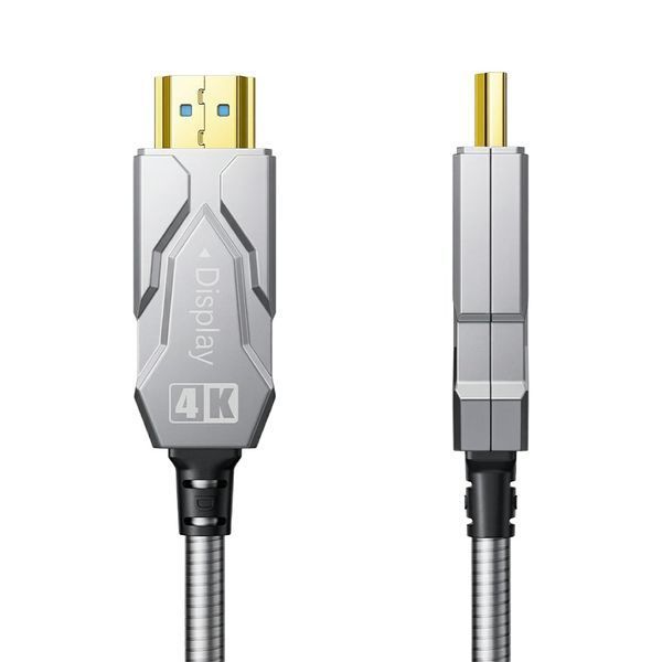 Кабель оптичний армований HDMI 2.0 40m Dtech DT-HF2040K (74-00155) 74-00155 фото