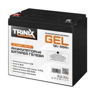 Акумуляторна батарея гелева 12В 55А*год Trinix TGL12V55Ah/20Hr GEL (44-00016) 44-00016 фото