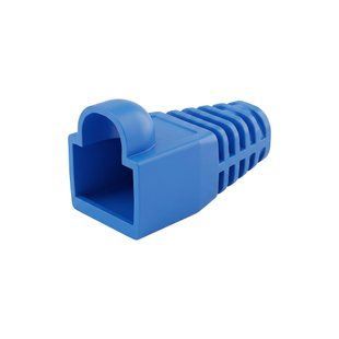 Чохол ізолюючий для роз'єму RJ-45 Cat.5/Cat.6, ПВХ синій, 100 шт. (74-00096) 74-00096 фото