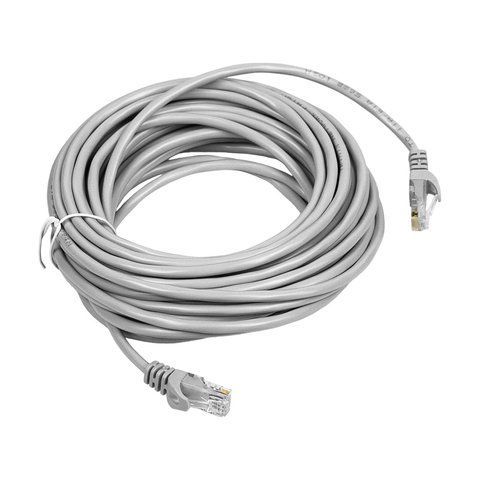 Патч-корд мережевий гігабітний Trinix UTP, RJ-45, CAT.5 20m Gray (73-00642) 73-00642 фото