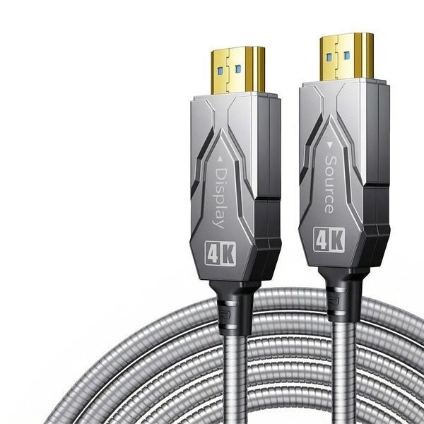 Кабель оптичний армований HDMI 2.0 100m Dtech DT-HF2100K (74-00156) 74-00156 фото