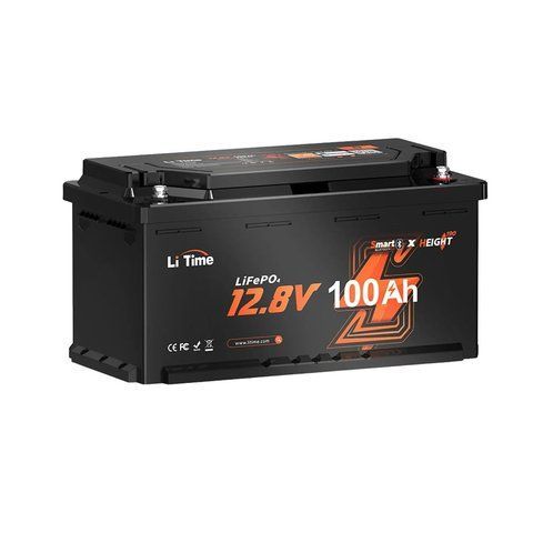 Акумуляторна батарея літій-залізо-фосфатна з Bluetooth 12.8В 100А*год LiFePO4 LiTime H190 L12V100-100-H190-BT-4-AC150 (44-00515) 44-00515 фото